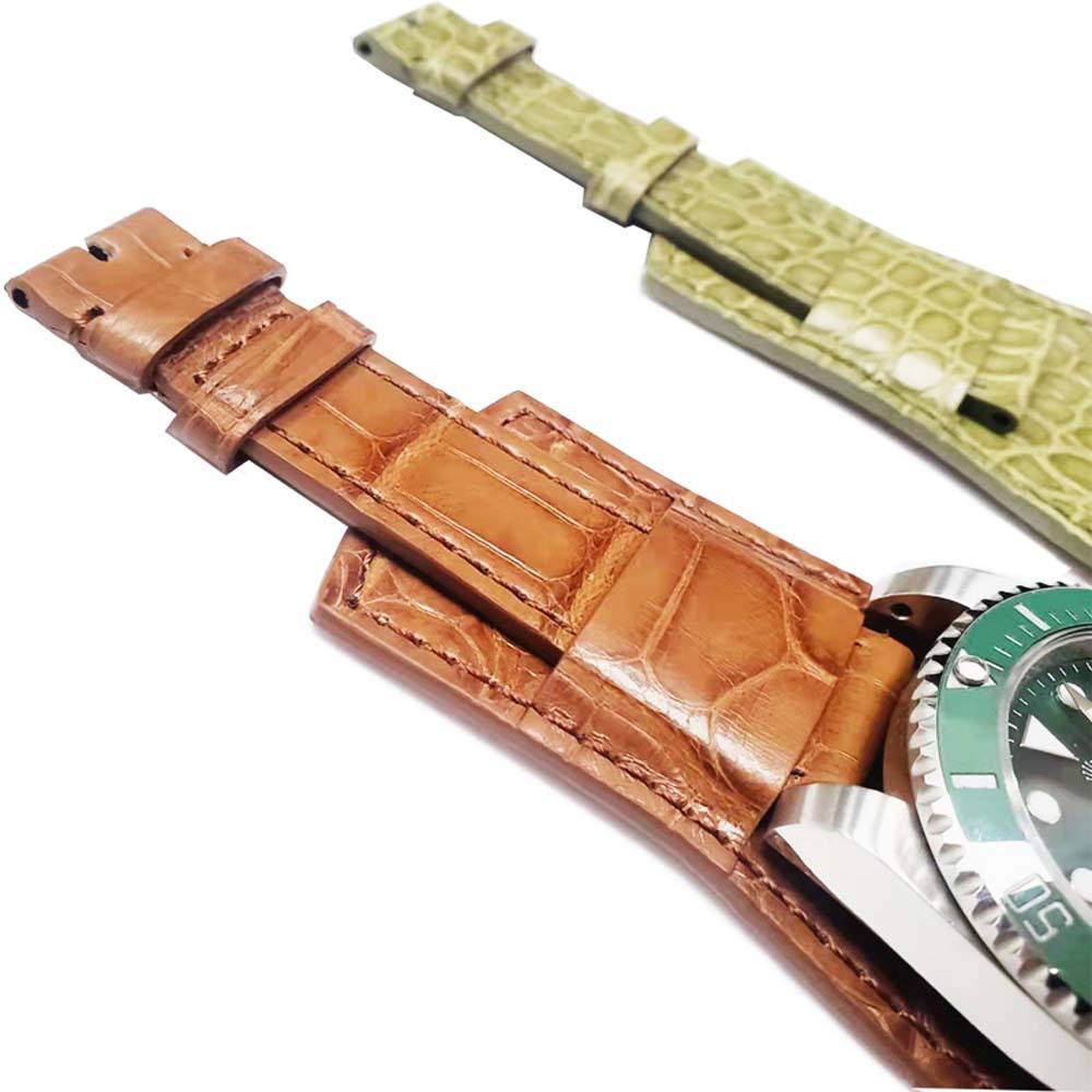 Embossed Pattern Watch Band | Adjustable Replacement Watch Strap with Protective Pad