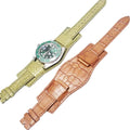 Embossed Pattern Watch Band | Adjustable Replacement Watch Strap with Protective Pad