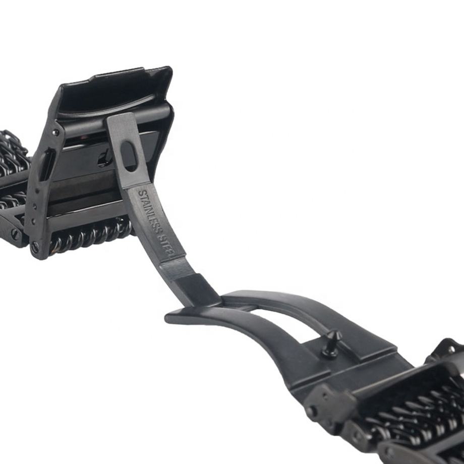 Stainless Steel Watch Band | Adjustable Metal Link Watch Strap with Folding Clasp
