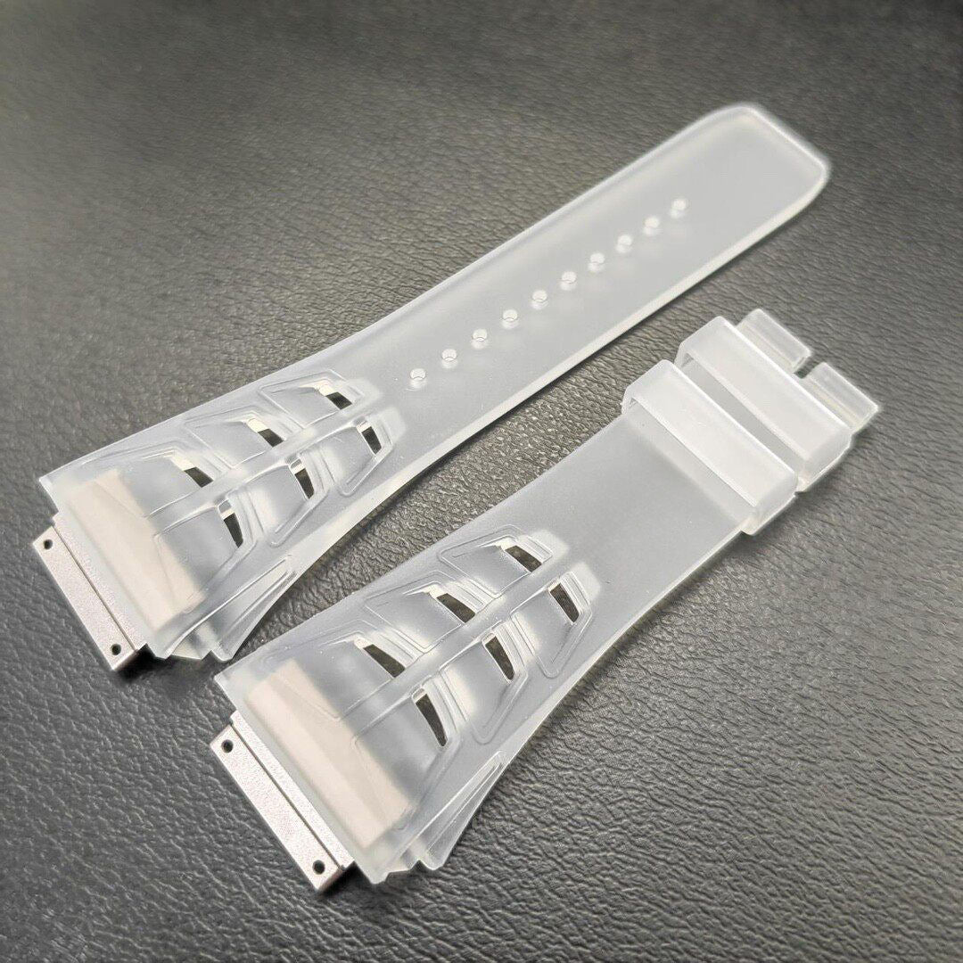 Transparent Silicone Watch Band | Adjustable Replacement Watch Strap with Quick Release